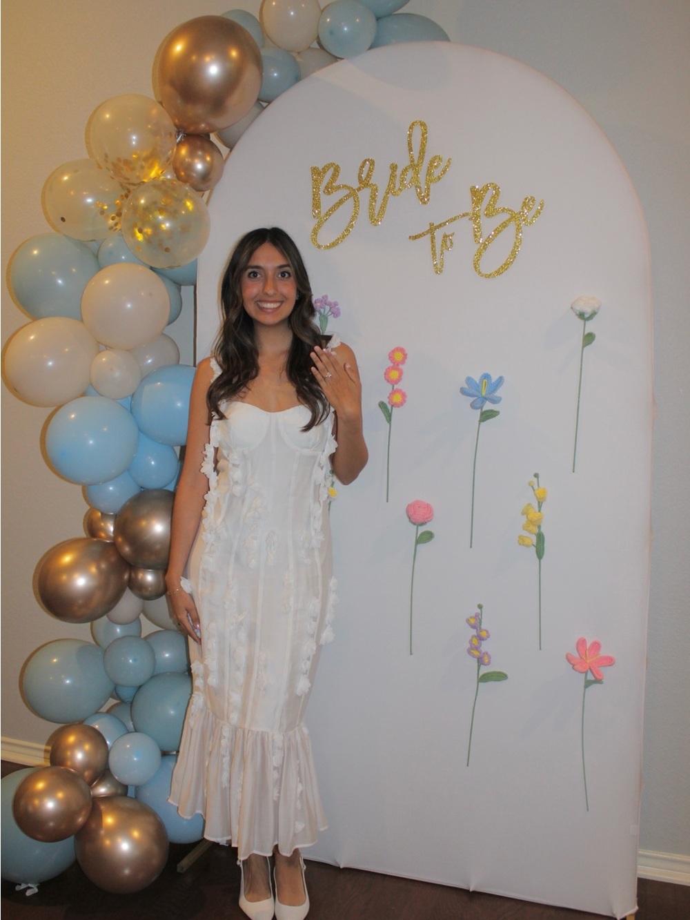 MARBLE White Strapless Dress